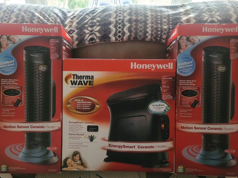 HONEYWELL SPACE HEATERS.(SELLING AS A SET) 3