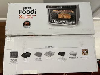 Ninja DT201 Foodi 10-in-1 XL Pro Air Fry Digital Countertop Convection  Toaster Oven with Dehydrate and Reheat, 1800 Watts, Stainless Steel Finish