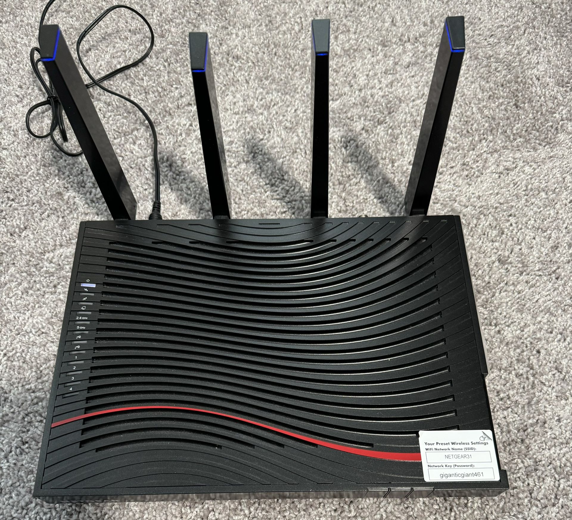 NETGEAR C7800 Modem/Router Nighthawk
