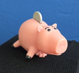 Burger King Kids Meal Disney Toy Story HAMM push coin & go toy 1996