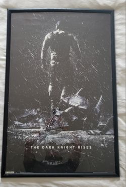 The Dark Knight Rises Movie Poster - FRAME INCLUDED
