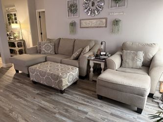 Couch & Ottoman  Chair & Ottoman Set