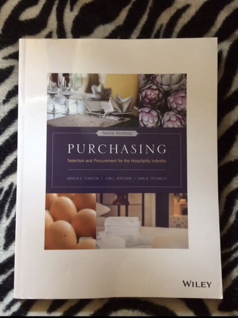 Purchasing by Andrew H. Feinstein 9th edition - college textbook