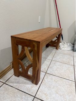 Wooden bench