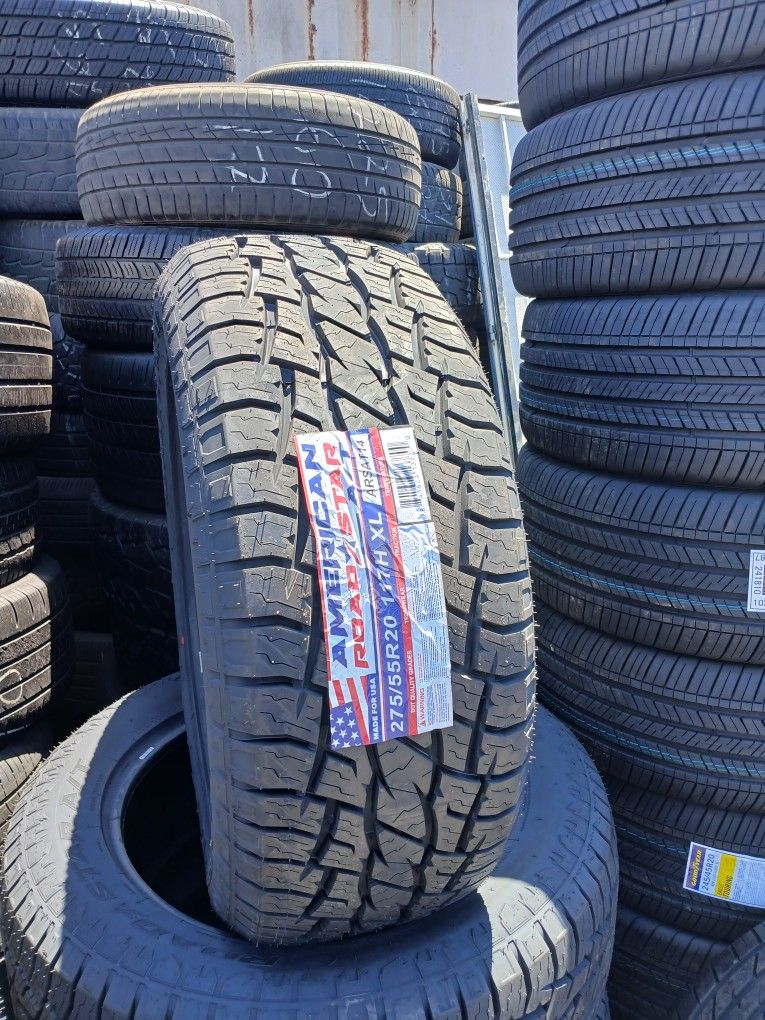 4 New Tires Installed/ 4 Llantas Nuevas Instaladas 275/55/2] American Road Star Tires 