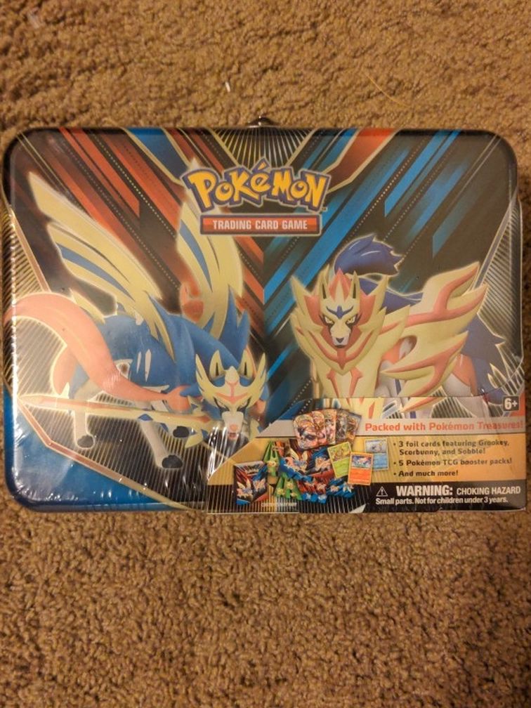 Pokemon Zacian and Zamazenta Treasure Chest Tin