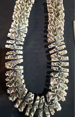 Graduation money lei ready for pick up