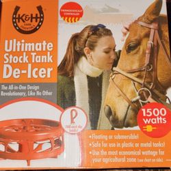 2 Stock Tank De-icers. 1 New In Box & 1 Used