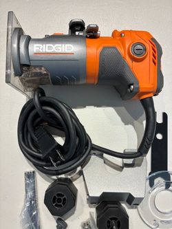 RIDGID R2401 Compact Trim Router Kit with Bag & Accessories