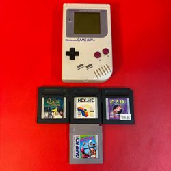 Original Gameboy (DMG-01) Console Bundle Lot w/ Games
