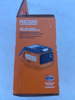 RIDGID 18V 175-Watt Power Inverter AC86097