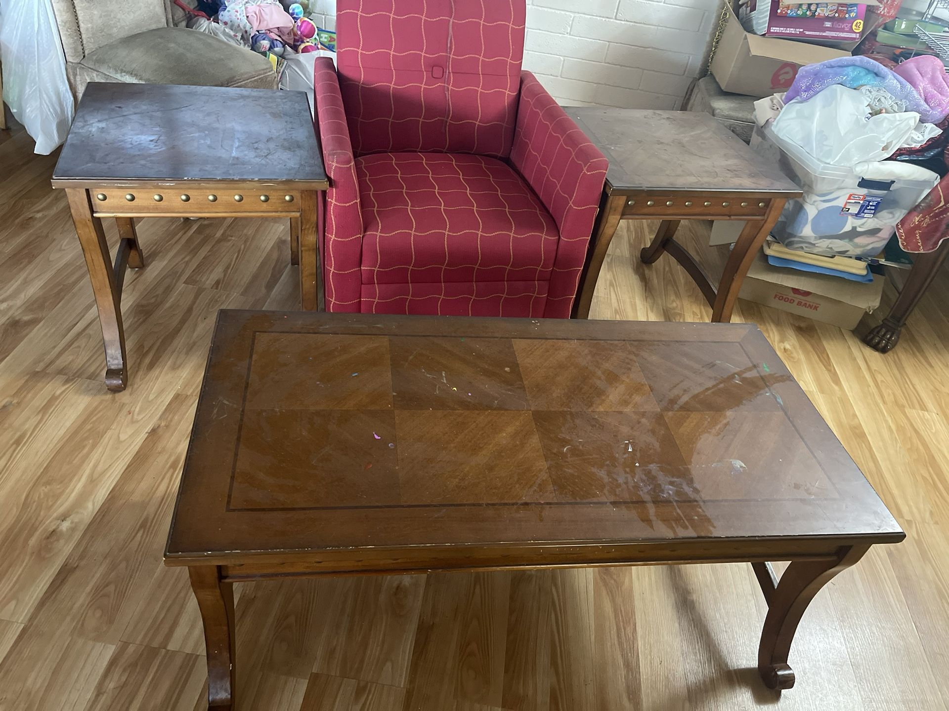 End Tables And Coffee Table