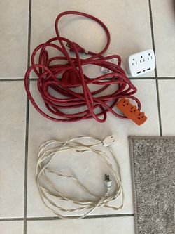 Extension Cords and Outlet Adapters Lot