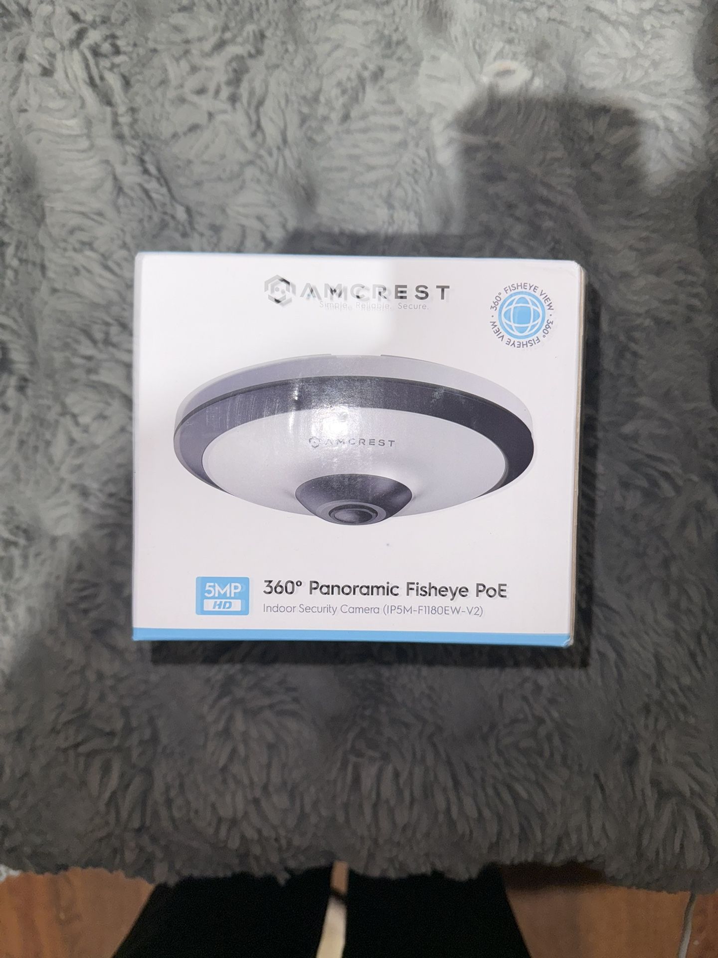 Amcrest 5MP 360° Panoramic Fisheye PoE Security Camera (Refurbished)