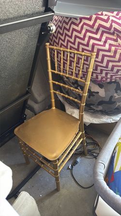 Single gold chair