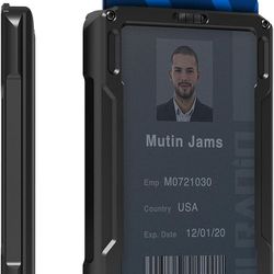 MURADIN Aluminum Wallet for ID – Metal Card Holder RFID Wallets – Minimalist Cards Case for Men