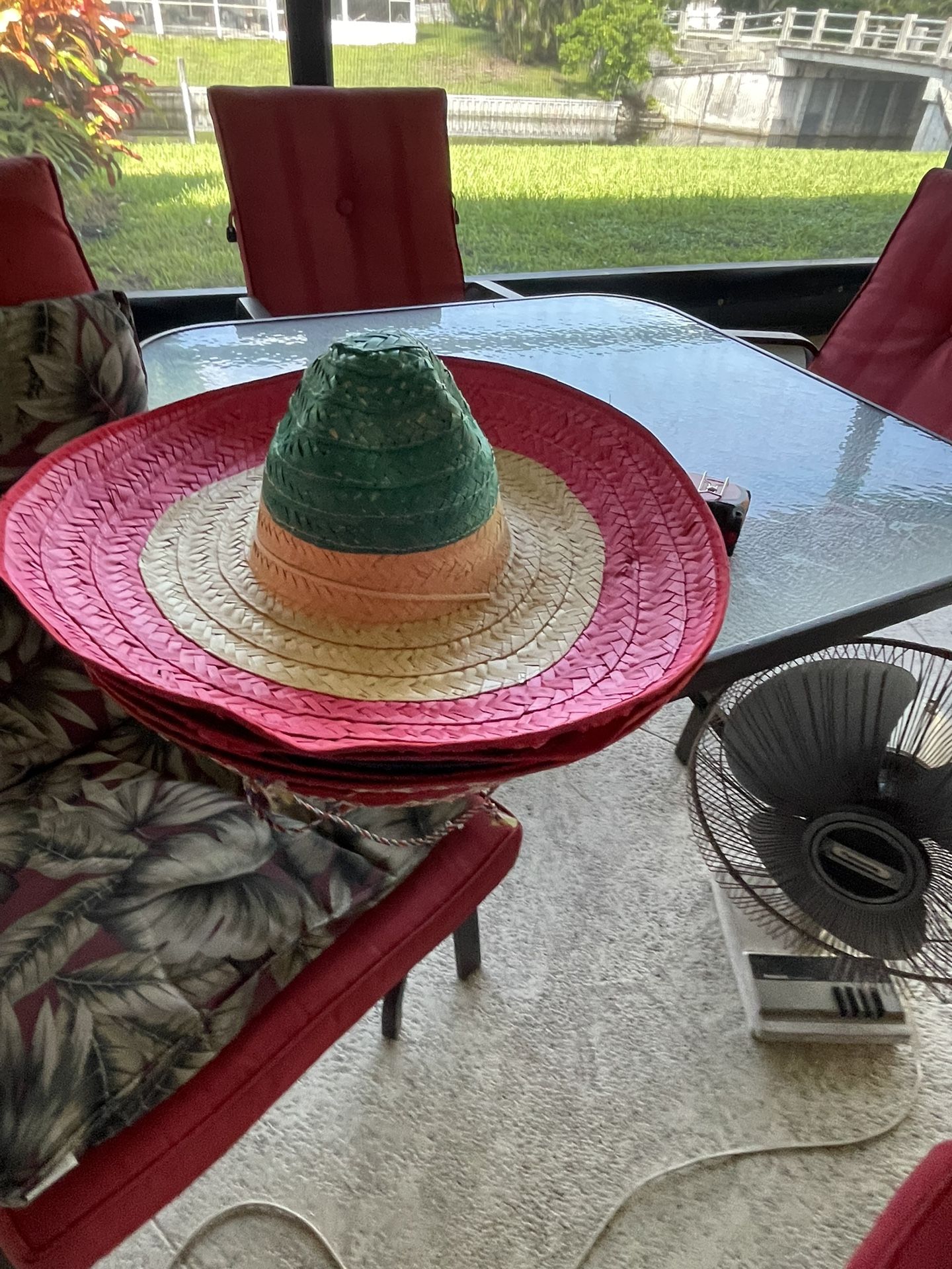 7 sombrero, Mexican sombreros like new $30 for all seven