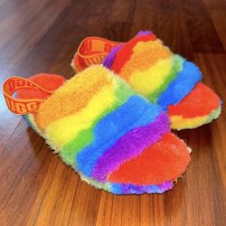 UGG Fluff Yeah Cali Collage Women’s Sandals Size 5
