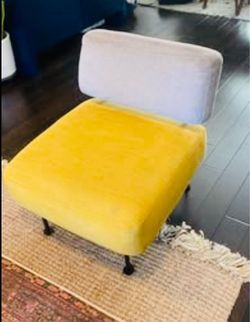 West Elm Modern Accent Chair with Metal Legs