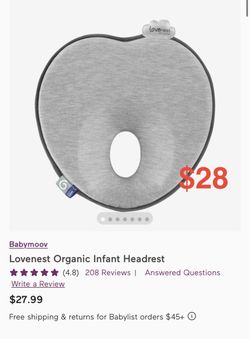 Lovenest organic infant headrest