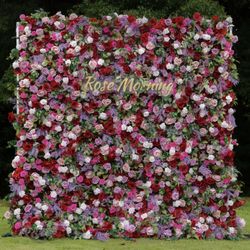 Ember: 5D Flower Wall, Fabric Backing, Easy Storage-rolls Up 