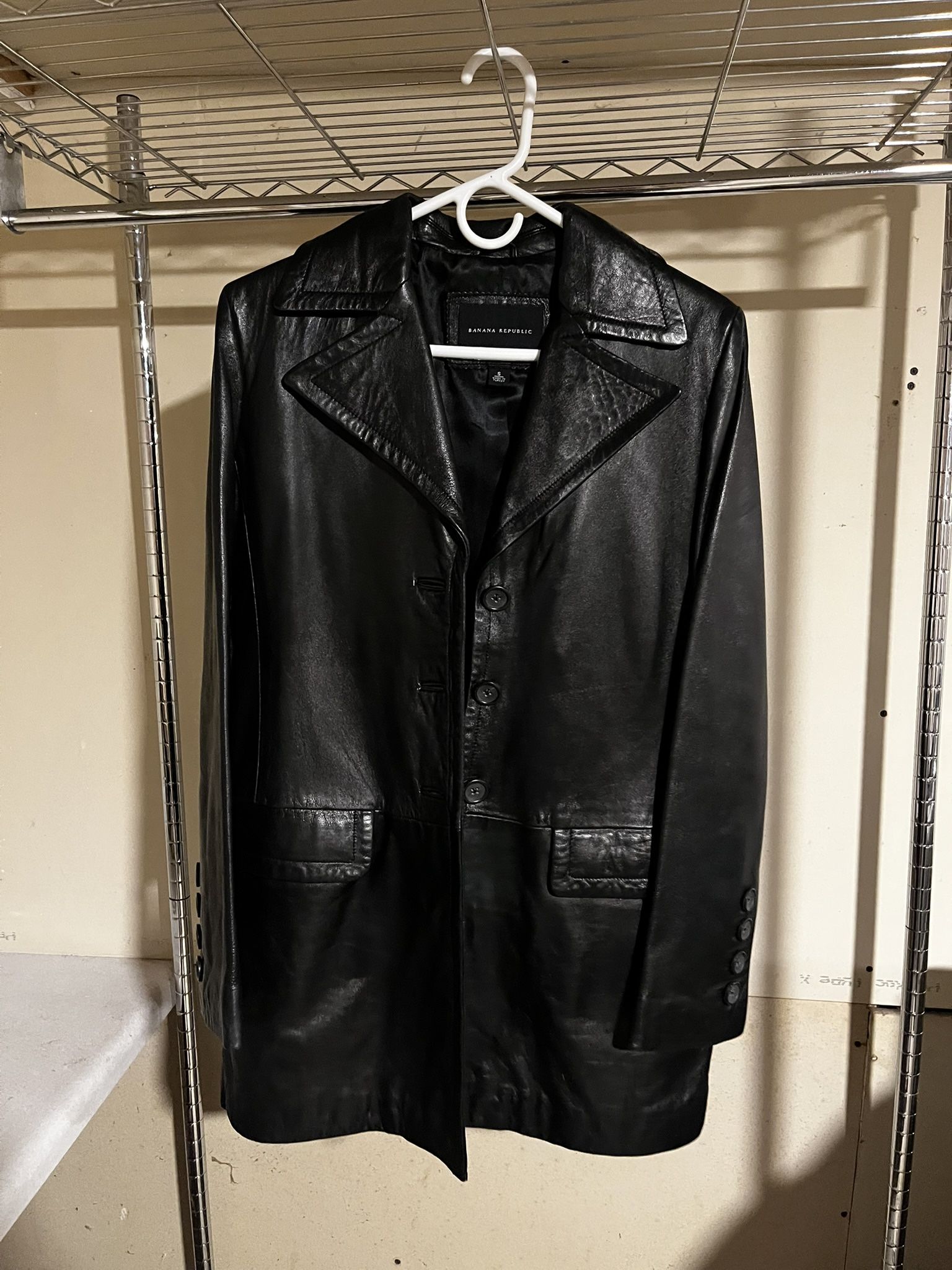Banana Republic Genuine Leather Coat