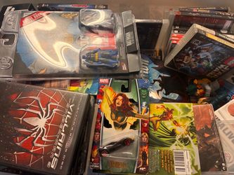 box of collectibles