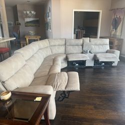 7piece Sectional Recliner Couch OBO