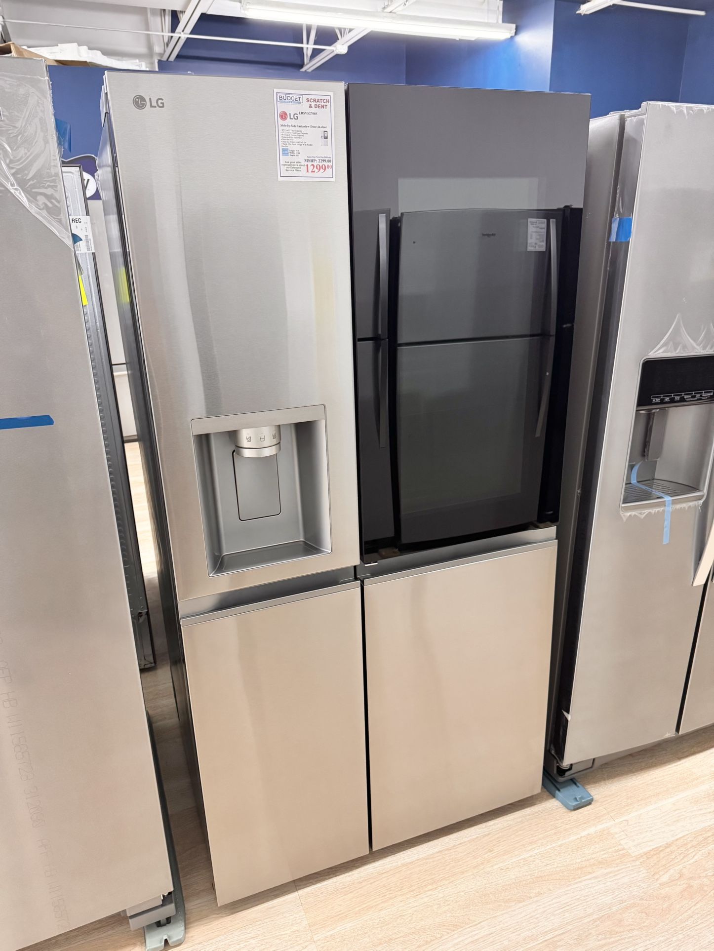 New LG Side-by-Side Instaview Door-in-door LRSVS2706S