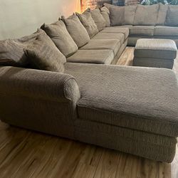 Large Sectional and Ottoman - Can Deliver