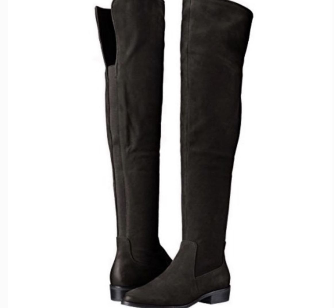 Aldo Women’s Over The Knee Riding Boots Black Suede Chiaverini US 6.5 Used