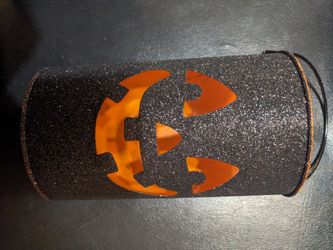 Glittered Metal Halloween Lantern