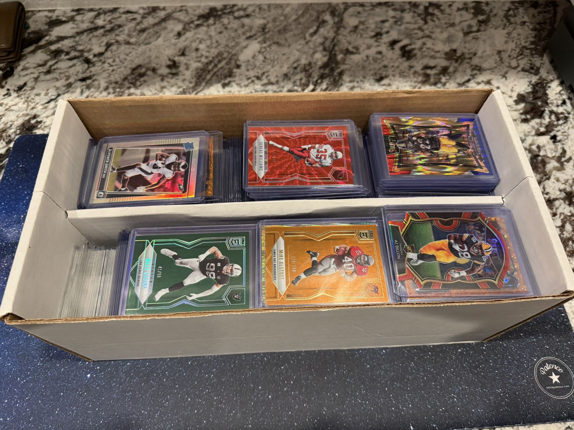 Panini Football 200+ Cards (Rookies, #, Autos, Veteran Color Prizm & Mosaic) 