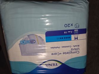 TENA briefs unopened medium 20 pk