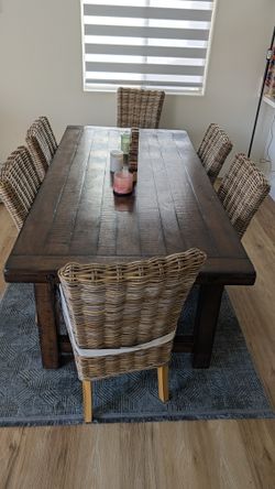 Set of 6 - Pier 1 Kubu Dining Chairs