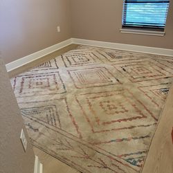 Geometric area rug