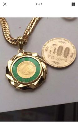 Pendant 18k genuine gold japan gold