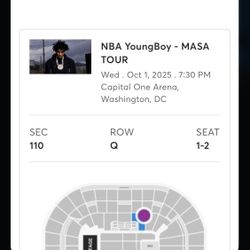 Nba Youngboy Concert Tickets For Sale (Taking Best Offer)