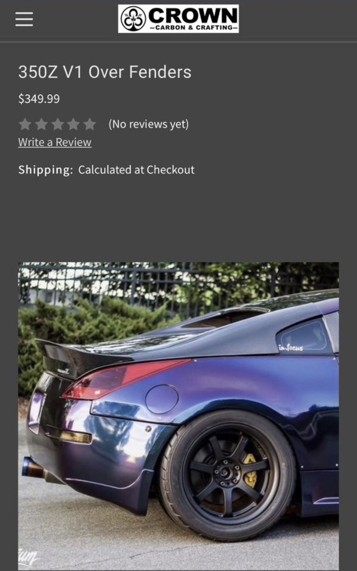 350z CCC Rear Over Fenders for Sale in San Marcos CA OfferUp