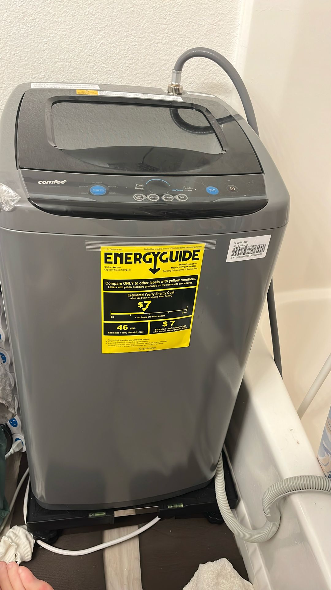Comfee Portable Washer 0.9cubic feet