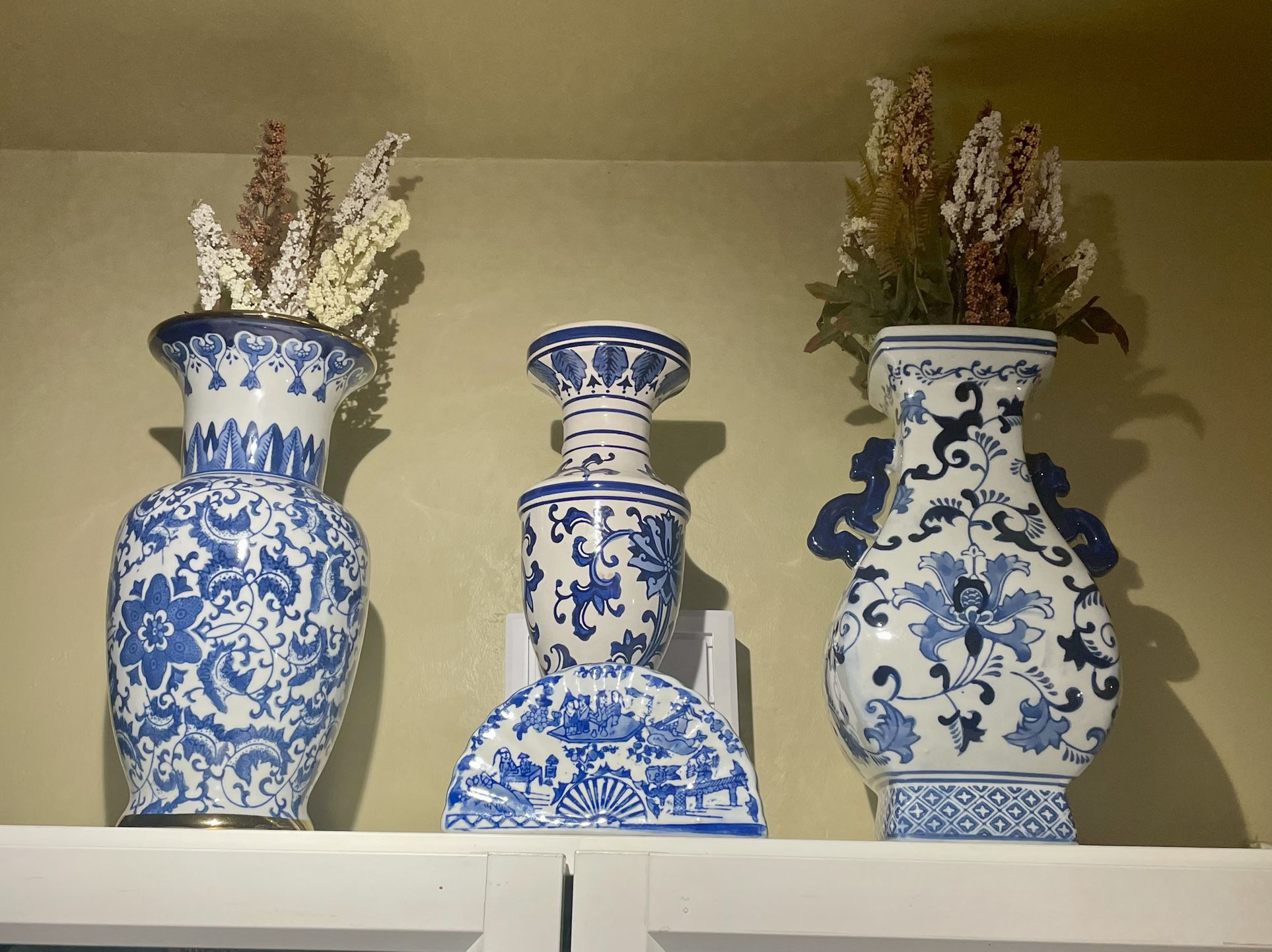 Home Decor ~ Blue & White Porcelain Items 