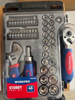 WORKPRO 46-Piece Stubby Tool Set – Brand New