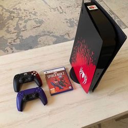 Sony PS5 Disc Version Spider Man 2 limited Edition Bundle