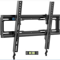 Pipishell Tilt TV Wall Mount Bracket Low Profile For Most 23-55 Inch LED LCD OLED 4K Flat Curved TVs Up To 99lbs Max VESA 400x400mm, 8° Tilting For An