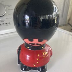 Vintage Coin Piggy Bank Little Small Russian British Soldier