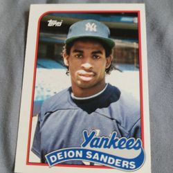 Deion Sanders Baseball/Football Cards