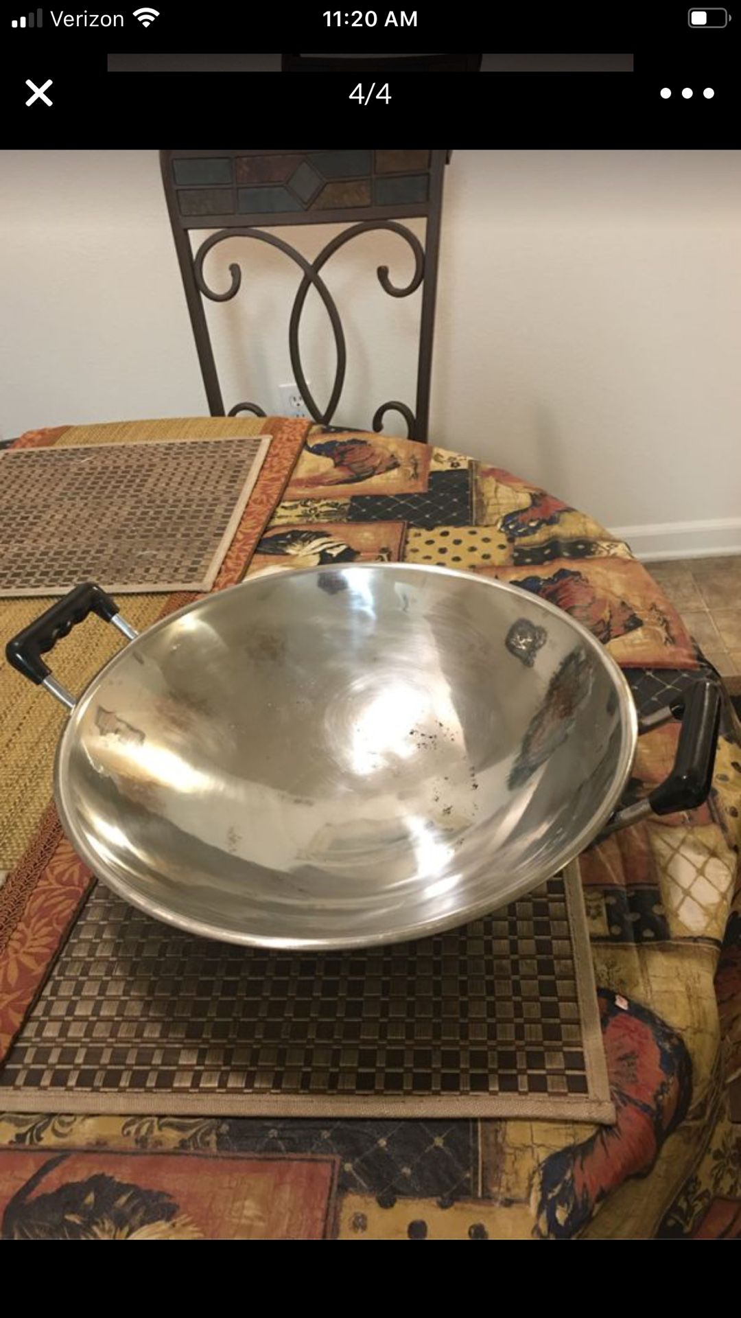 14 “ stainless steel wok