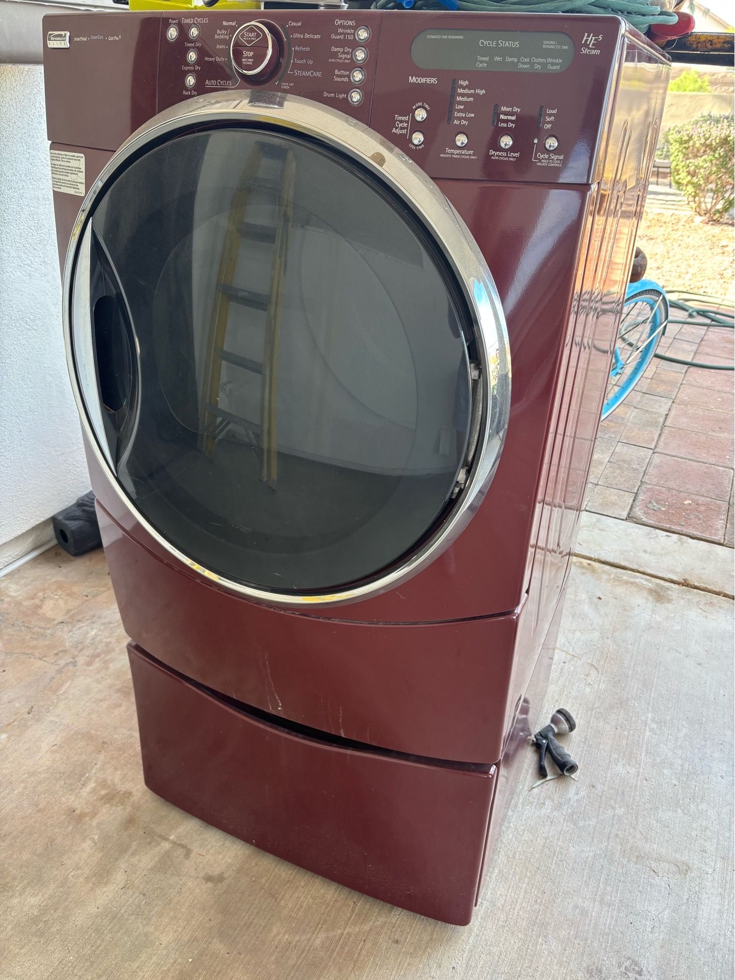 Kenmore Front Load Red Dryer