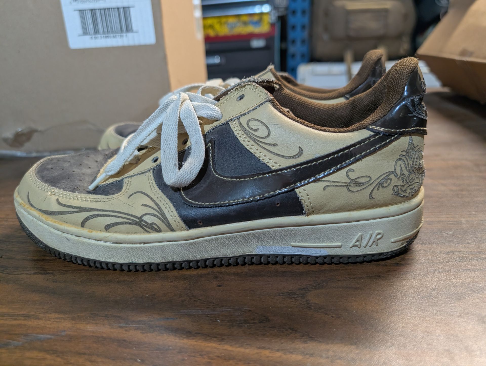 Nike Air Force 1 Mr. Cartoon LA Brown Pride size 9