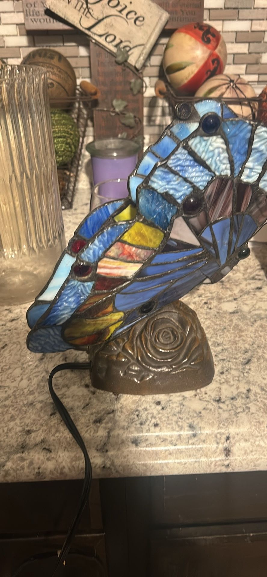 Tiffany's Style Butterfly Lamp